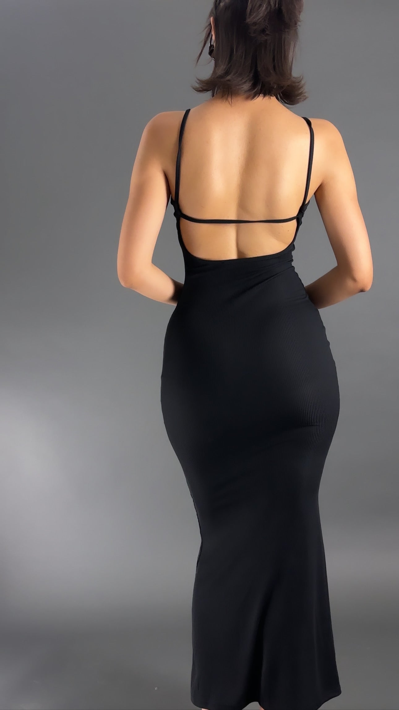 Naked Back Basic Dress