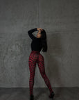 Legging Animalier - Rouge