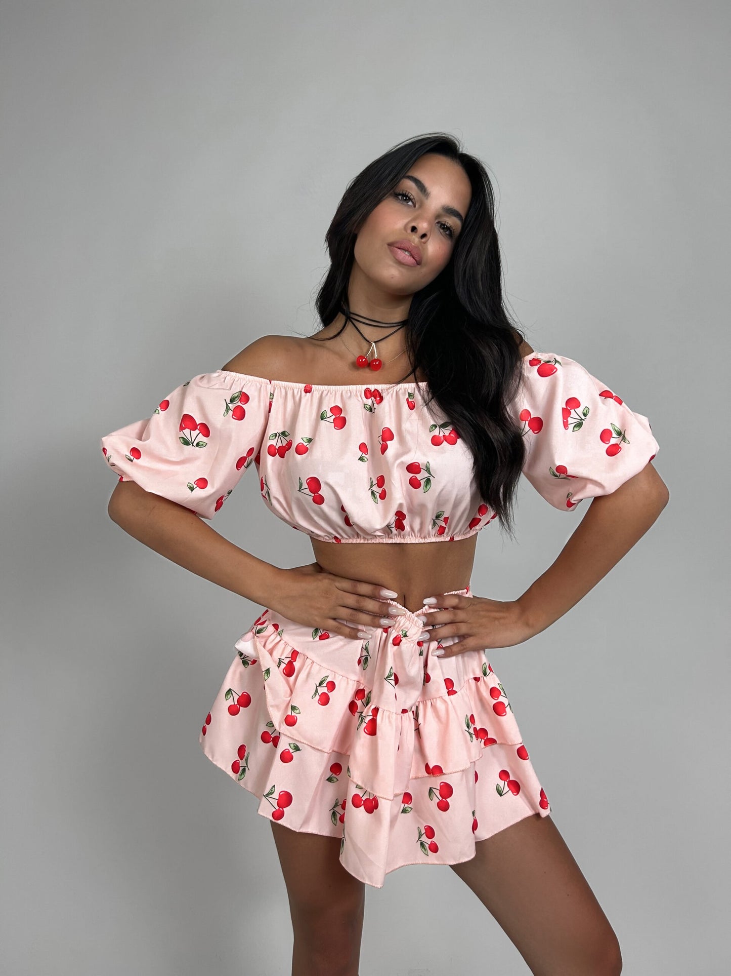 Fruity summer Twin set - Rose