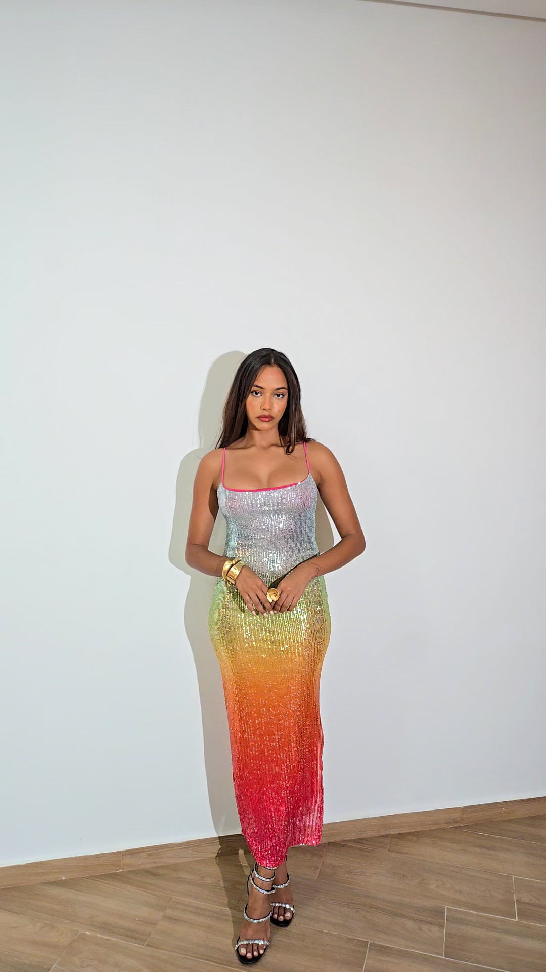 Robe Paillettes  Tropicale  - 4 couleurs