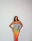 Robe Paillettes  Tropicale  - 4 couleurs
